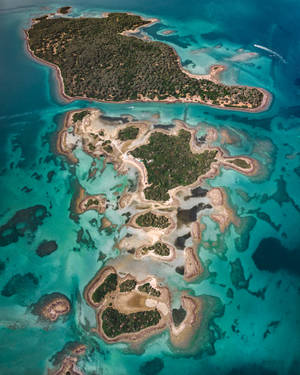 Preview Wallpaper Island, Ocean, Aerial View, Evia, Greece Wallpaper