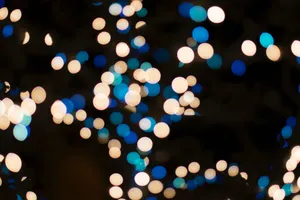 Preview Wallpaper Lights, Bright, Bokeh, Holiday, Christmas, New Year, Circles, Color Wallpaper