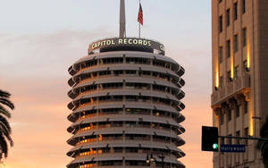 Preview Wallpaper Los Angeles, Vine Street, Capitol Records Tower Wallpaper
