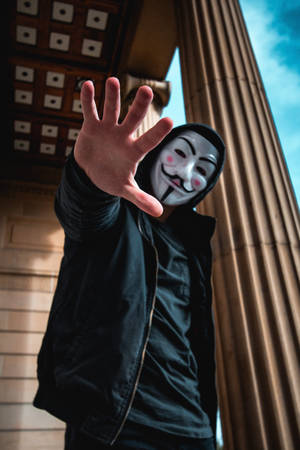 Preview Wallpaper Mask, Anonymous, Hand, Fingers, Touch Wallpaper