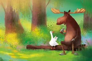 Preview Wallpaper Moose, Goose, Friends, Juice, Art Wallpaper