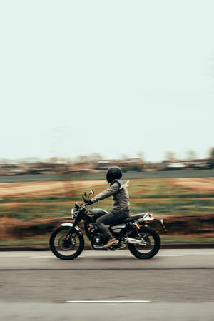 Preview Wallpaper Motorcycle, Helmet, Movement Wallpaper