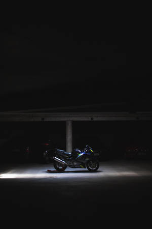 Preview Wallpaper Motorcycle, Wheels, Dark Wallpaper