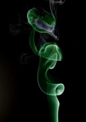 Preview Wallpaper Smoke, Green, Spiral Wallpaper