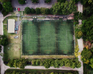 Preview Wallpaper Stadium, Aerial View, Soccer Field Wallpaper
