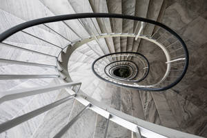 Preview Wallpaper Staircase, Twisting, Spiral, Marble Wallpaper