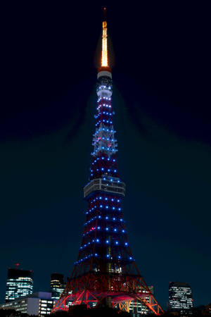 Preview Wallpaper Tower, Night City, City Lights, Tokyo, Japan, Architecture Wallpaper