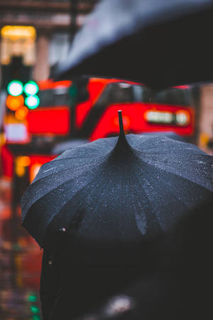 Preview Wallpaper Umbrella, Rain, Drops, Blur Wallpaper