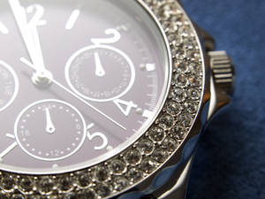 Preview Wallpaper Watches, Diamonds, Close-up, Arrow, Time Wallpaper