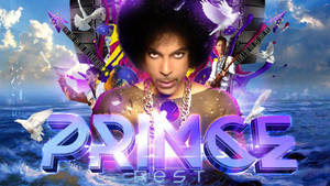 Prince Glowing Blue Digital Art Wallpaper