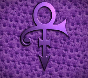 Prince Symbol Purple Flower Aesthetic Wallpaper