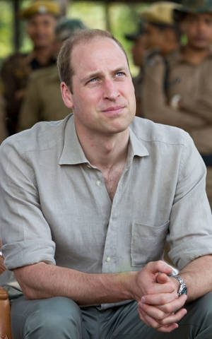 Prince William Dressed In Casual Attire Wallpaper