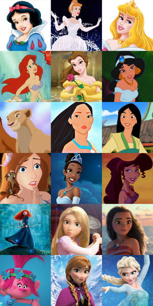 Princesses From Disney Phone Wallpaper