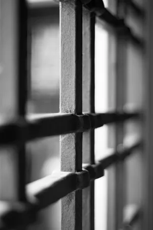 Prison Bars Up Close Wallpaper