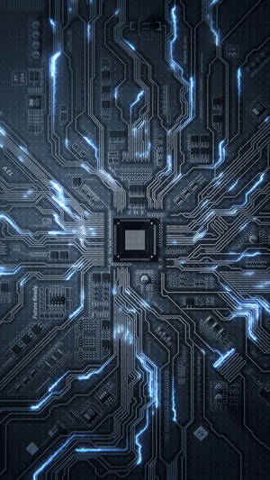 Processor Circuit With Glow Wallpaper