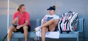 Professional Tennis Player Anett Kontaveit Relaxing Off Court Wallpaper