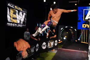 Professional Wrestler Sammy Guevara In Action Wallpaper