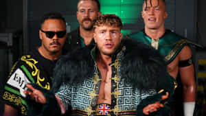 Professional Wrestler Will Ospreay In Action During The Wrestle Inn Podcast. Wallpaper