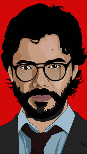 Professor Artwork 1080x1920 Money Heist Wallpaper