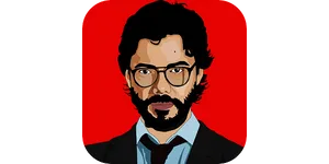 Professor Money Heist 4k Red Backdrop Wallpaper