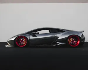 Profile Of Lamborghini Huracán Black Sports Cars Wallpaper