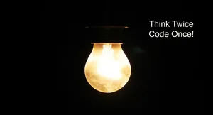Programming Hd Lightbulb Think Twice Code Once Wallpaper