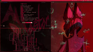 Programming With Alastor In Hazbin Hotel Wallpaper