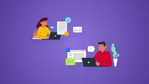 Project Management Collaboration Vector Wallpaper