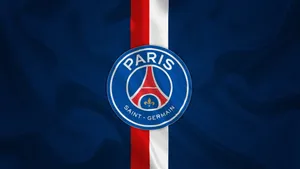 Psg Emblem Blue Silk Wallpaper