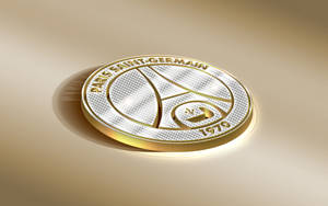 Psg Logo Silver Coin Wallpaper