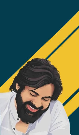Pspk Digital Art Blue And Yellow Aesthetic Wallpaper