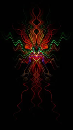 Psychedelic Iphone Wavy Figure Wallpaper