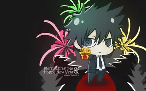 Psycho Pass Kogami Christmas Art Wallpaper