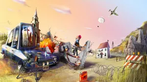 Pubg Artwork 1366x768 Wallpaper