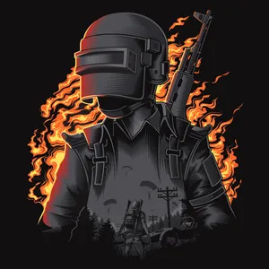 Pubg Avatar 4k Fire Dark Wallpaper