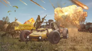 Pubg Banner Vehicles And Explosions Wallpaper