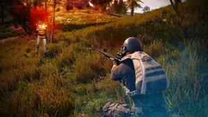 Pubg Full Screen Gunfight Wallpaper