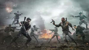 Pubg Full Screen Shootout Wallpaper