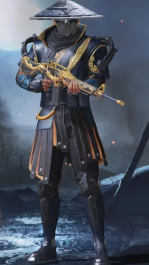 Pubg Season 3 Black And Gold Warrior Outfit Wallpaper