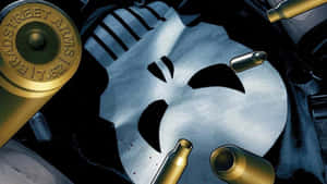 Punisher - A Comic Book Character With A Gun Wallpaper