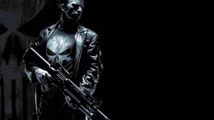 Punisher Skull Shirt Desgin Dark Desktop Wallpaper