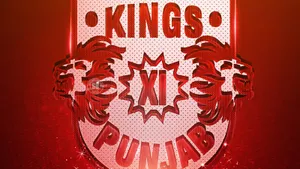Punjab Kings Dark Red Design Wallpaper
