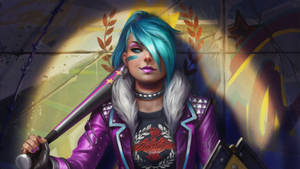 Punk Jinx Fanart Skin Wallpaper