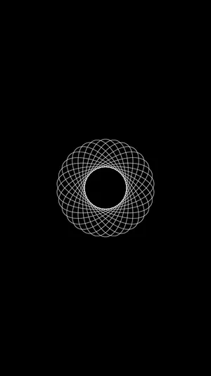 Pure Black Oled Circular Wallpaper