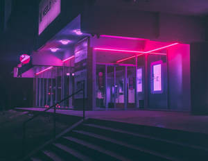 Purple Aesthetic Tumblr Laptop Lights Wallpaper