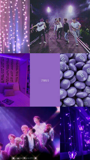 Purple Bts Aesthetic Concert Wallpaper
