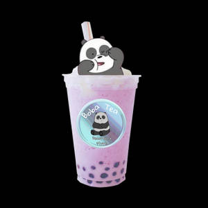 Purple Bubble Tea Panda We Bare Bears Wallpaper