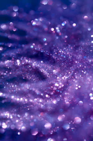 Purple Girly Xmas Bokeh Wallpaper