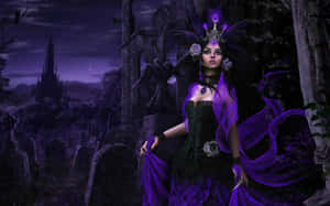 Purple Gothic Princess Crown Underworld Wallpaper