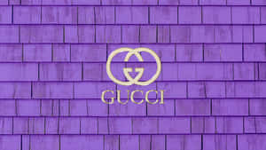 Purple Gucci Rectangular Wooden Texture Wallpaper